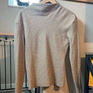 Zara Light Gray Women's Turtleneck Sweater